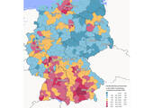 Ein Blick auf die regionale Verteilung der Kaufkraft in Deutschland eröffnet spannende Einblicke, wo Menschen mit besonders hohem Ausgabepotenzial leben. (Bild: GfK)