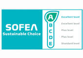 Eines der Sofea-Logos für die Darstellung des A-Ratings: In die Bewertung fließen bis zu 30 Kriterien ein. (Bild: Sofea)