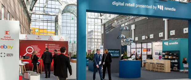 Im Areal Digital Retail erfahren Besucher:innen, wie sie ihr Onlinegeschäft gezielt auf- und ausbauen können. Foto: Messe Frankfurt, Petra Welzel.