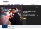Olympus trennt sich von seinem Geschäft mit Diktiergeräten – Screenshot der deutschen Website von Olympus (Bild: Screenshot Website)