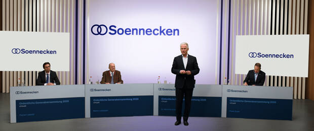 Präsentierte einige Zukunftsthemen: Soennecken-Vorstandssprecher Benedikt Erdmann auf der virtuellen GV am 19. November. (Bild: Soennecken)