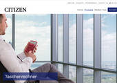 Citizen Systems stellt zum Jahresende weltweit das Geschäft mit Taschenrechnern ein. (Bild: Screenshot Citizen-Website)