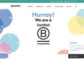 B Corp-Zertifizierung: Dataflex informiert dazu auch auf seiner Website (Bild: Screenshot Website)