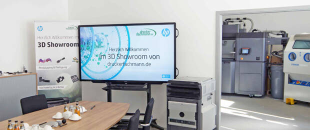 Neuer Showroom von druckerfachmann.de zur Präsentation der „Jet Fusion“-Technik von HP. (Bild: druckerfachmann.de)