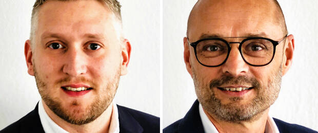 Zwei neue Key Account Manager unterstützen das decor metall- Team: Dennis Wezel (links) und Claus Wülner