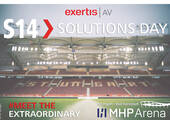 Attraktives Umfeld: Der S14 Solutions Day von Exertis AV findet in diesem Jahr zum ersten Mal in der MHP Arena, der Heimat des VfB Stuttgart, statt. (Bild: Exertis AV)