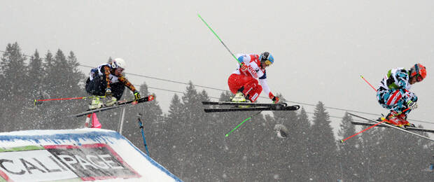 Werbewirksamer Auftritt: Calipage als Haupstsponsor beim FIS Ski Cross Weltcup am Feldberg