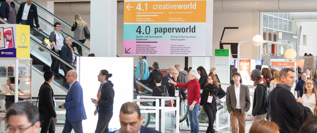 Branchentreffpunkt Paperworld/Creativeworld in Frankfurt: mehr als 3000 Aussteller aus 74 Ländern (Bild: Messe Frankfurt Exhibition / Jens Liebchen)