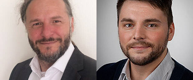 Boris Gromodka (l.) und Sven Horn verstärken als neue Business Development Manager den Kindermann-Außendienst. (Bild: Kindermann)