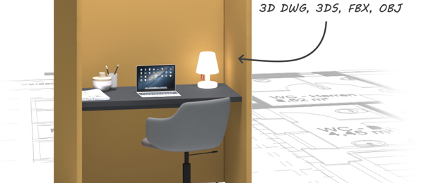 Assmann in pCon.catalog: 3D-Daten sämtlicher Büromöbel und Einrichtungslösungen online verfügbar gemacht (Bild: Assmann)