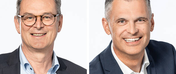 Norbert Schrüfer, CEO der TroGroup, (li.) und Roland Rier, Geschäftsführer Trodat: „starke Marktposition in den USA noch weiter ausbauen“ (Bilder: TroGroup)
