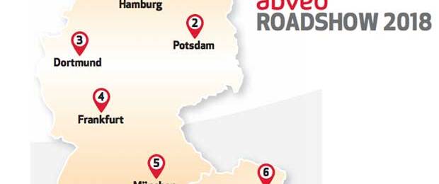 Die Roadshow von Adveo Deutschland macht in insgesamt sechs Städten in Deutschland und Österreich Station.