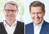 Dr. Jochen Hahne (links) wechselt an die Spitze des Wilkhahn-Beirats, sein Nachfolger in der Geschäftsleitung wird Thomas Mänecke. (Bild: Wilkhahn)