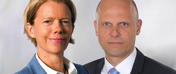 MHS-Geschäftsführerin Simone Schroers und Armin Alt, Geschäftsführer von perform IT