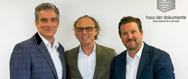 Geschäftsführung im Haus der Dokumente verstärkt (von links): Martin Jahns, Bernd Flock und Frank Eisermann. (Bild: Haus der Dokumente)