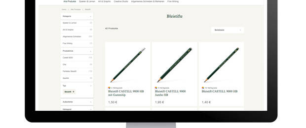 Faber-Castell ist mit einem Online-Shop gestartet. (Monitor: Thinkstock 451248909)