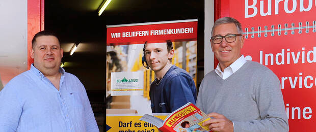 Übergabe zum Jahresbeginn: Marc Jaekel (l.), schon seit 21 Jahren im Betrieb, hat bei Bommarius die Nachfolge von Jürgen Bernhard übernommen.