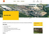 Werk Nymölla auf der Website von Stora Enso: effizientere Produktion der Multicopy-Papiere (Bild: Screenshot Website)