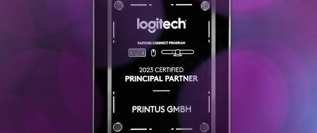 Printus wurde vom Schweizer Unternehmen Logitech als "Principal Partner" ausgezeichnet und erhält ab sofort Zugang zu mehr Support-Angeboten und Leistungen von Logitech. Bild: Printus