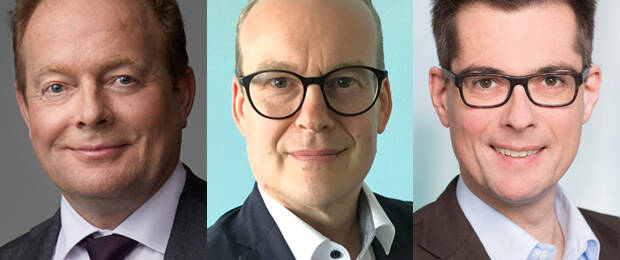 Neue Führungsmannschaft für Kinnarps in Deutschland (von links): Robert Petersson, Klaus Schalk und Dr. Jens Gebhardt (Bilder: Kinnarps)