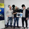 Das Office-Partner-Team – (v.l.) Sven Osterholt, Christian Fettke, Denis Alijagic und Andre Buddendick – freut sich über die Auszeichnung von HP. (Bild: Office Partner)