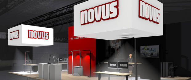 Virtueller Standrundgang auf Webseite möglich: Novus Dahle geht neue Wege bei der Produktpräsentation. (Bild: Novus Dahle)