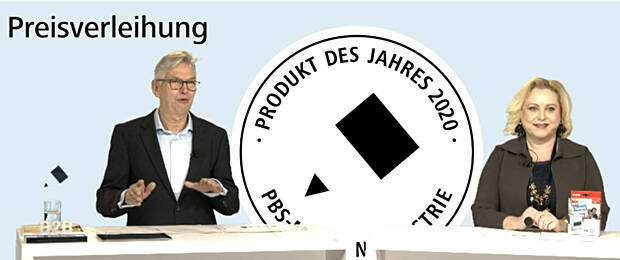 Virtuelle Preisverleihung „Produkt des Jahres 2020“ am 1. Februar: Christine Schmidhuber und Volker Jungeblut gaben die Gewinner bekannt.