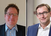 Heiko Tadda (links) und Peter Köhnlein, die beiden neuen Geschäftsführer von Kramm Büro-Systeme in Frankfurt. (Bild: Mix Group)