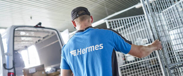 Paketsortierung an einer Zustellbasis: Hermes investiert in die „letzte Meile“. (Bild: Hermes)