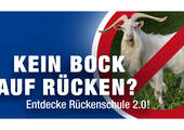 Einprägsames Logo: Unter dem Motto „Kein Bock auf Rücken“ findet am 15. März der diesjährige „Tag der Rückengesundheit“ statt. (Bild: Sedus)