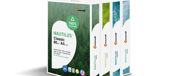 Mit seiner Marke "Nautilus" will sich Mondi als einer der führenden Anbieter von Premium-Recyclingpapier positionieren. (Bild: Mondi)