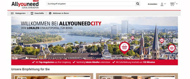 Der Bonner Online-Marktplatz AllyouneedCity ist gestartet.