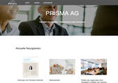 Alle Neuigkeiten und Dienstleistungen auf einen Blick: Die neu gestaltete Website der Prisma AG bietet Händlern und Lieferanten wichtige Infos im ansprechenden Design. (Bild: Screenshot prisma.ag)