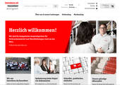 bueroboss.de-Webshop-Startseite mit informativen Widgets und Kundenkonto (Bild: bueroboss.de)