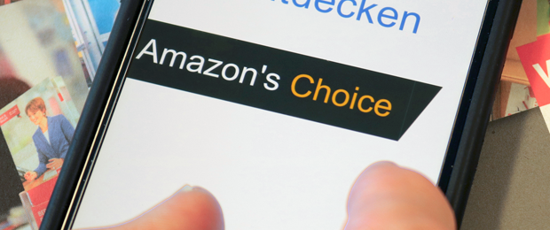 Fazit der Verbraucherzentrale Nordrhein-Westfalen: Die Kriterien für die Auswahl der Artikel von „Amazons Choice“ sind „nebulös und fragwürdig“. (Bild: Verbraucherzentrale NRW)