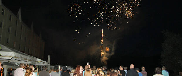 Highlight beim Büromarkt Böttcher-Sommerfest: das Überraschungs-Feuerwerk