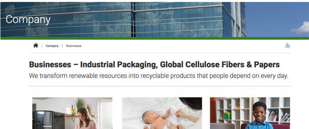 International Paper will Verpackungs- und Papiergeschäft trennen. (Bild: Screenshot Website)